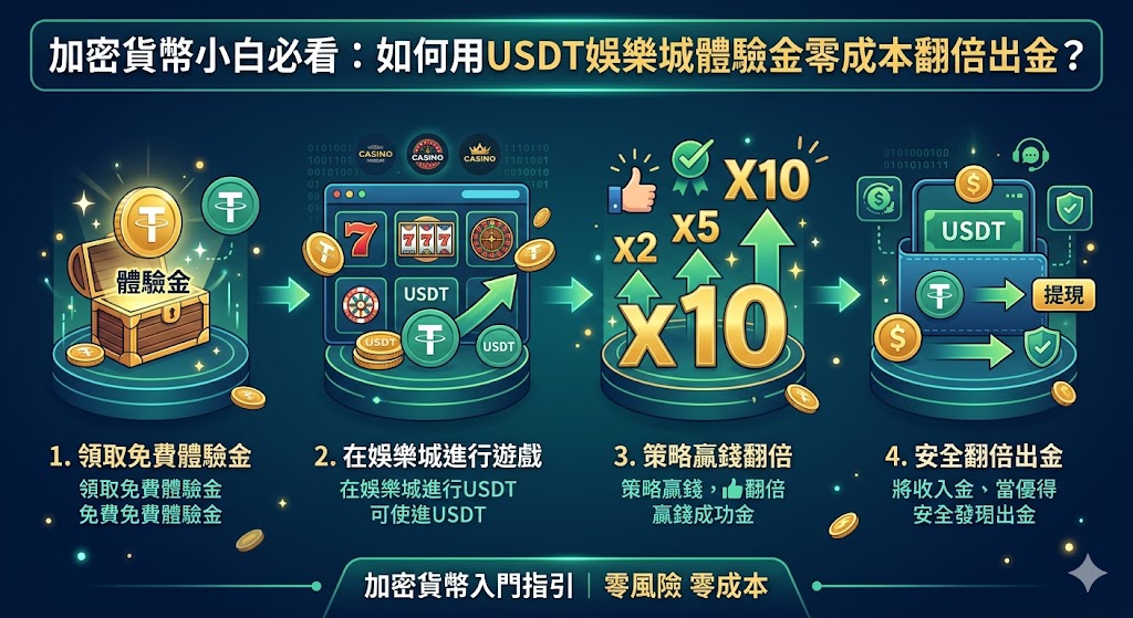 加密貨幣小白必看:如何用USDT娛樂城體驗金零成本翻倍出金?